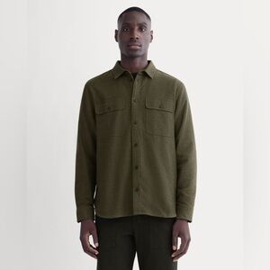 Everlane THE HEAVYWEIGHT OVERSHIRT Men’s Size Small In HEATHERED GREEN Cotton